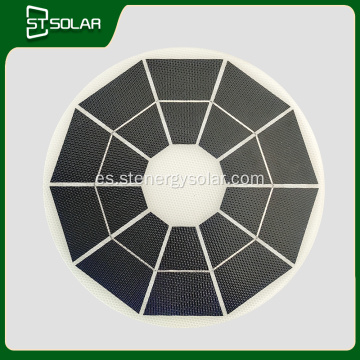 Round panel solar ligero de paisaje fácil de limpiar